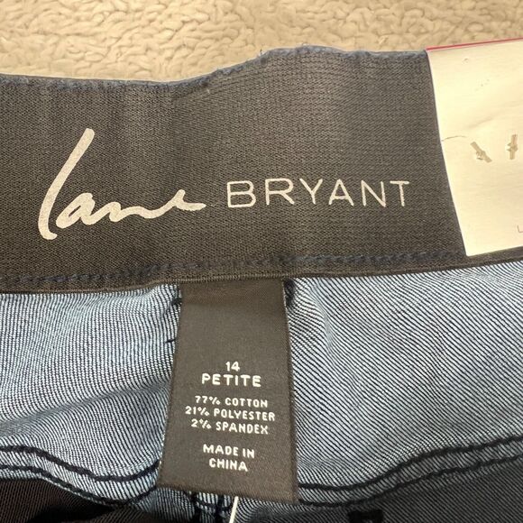 NWT Lane Bryant Tummy Control Dark Wash Jeans 14 PLUS Petite Skinny Jeans New - Picture 6 of 8